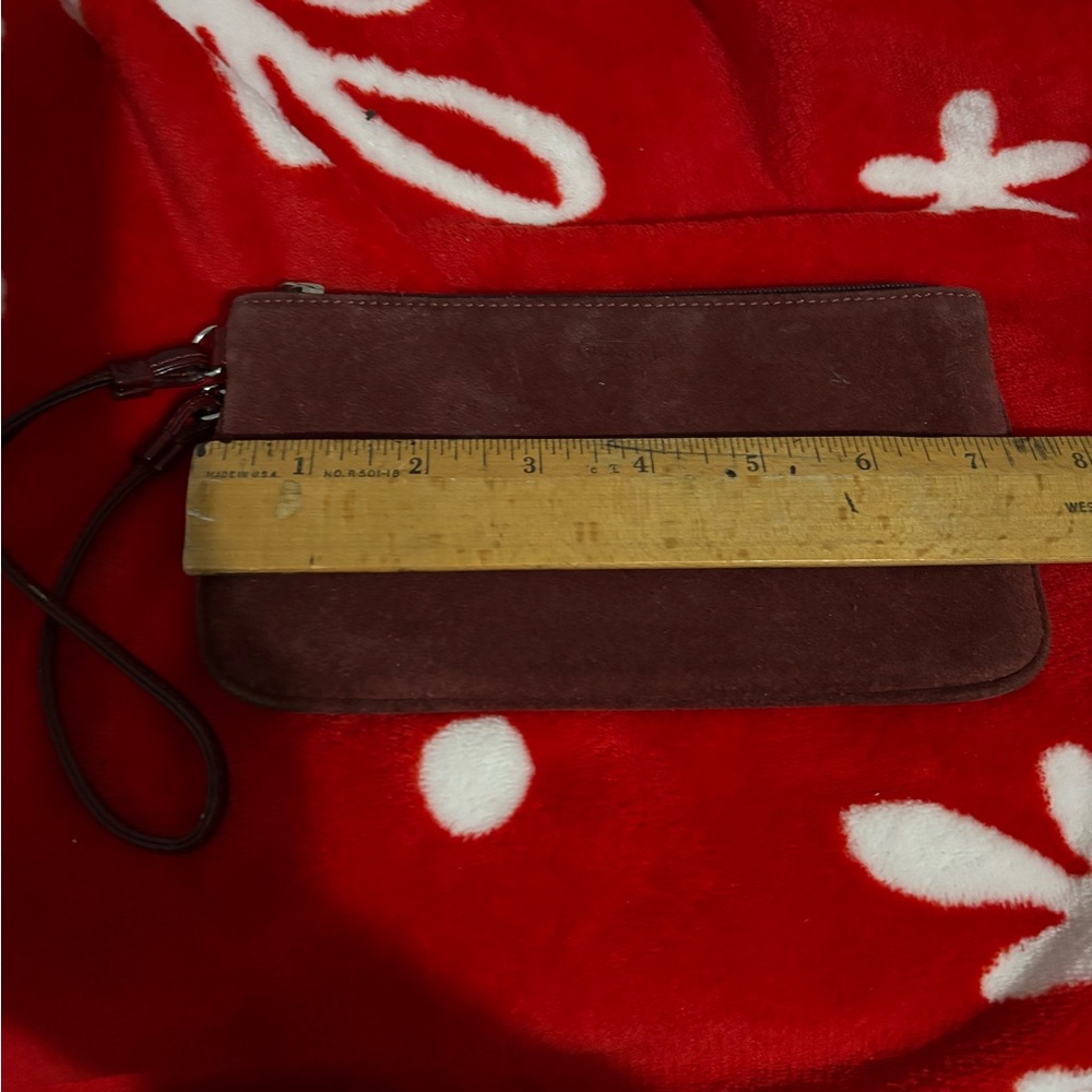 Coach Brown Wristlet Clutch